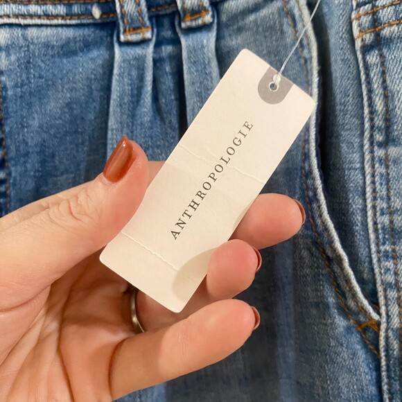 Anthropologie Pilcro Pleated High Rise Tapered Mom Jean 30 - Picture 8 of 11